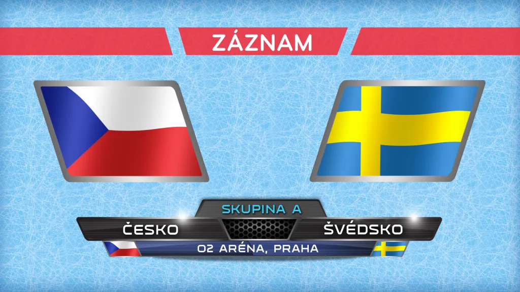 Záznam utkání Česko - Švédsko