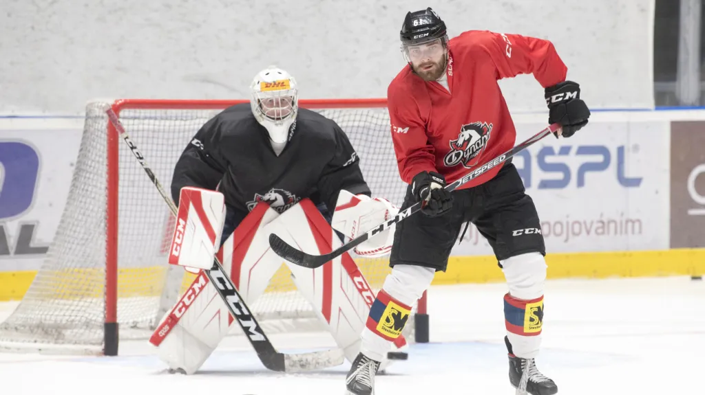 Martin Kaut při tréninku Pardubic