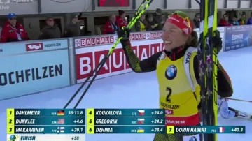 Záznam závodu s hromadným startem žen