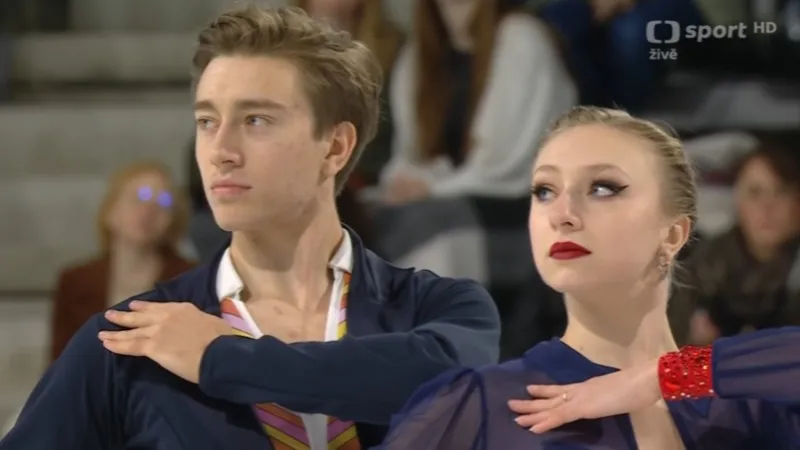 Rytmický tanec Kateřiny a Daniela Mrázkových