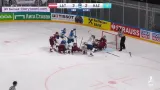Bláznivý závar Kazachstánu před brankou Lotyšska
