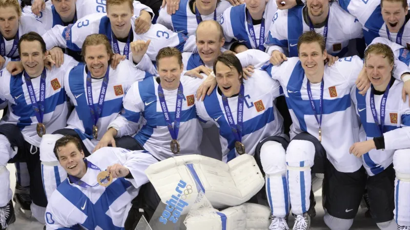 Slavící hokejisté Finska