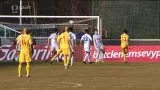 Božič ve velké šanci trefil jen břevno jihlavské branky (14. min.)