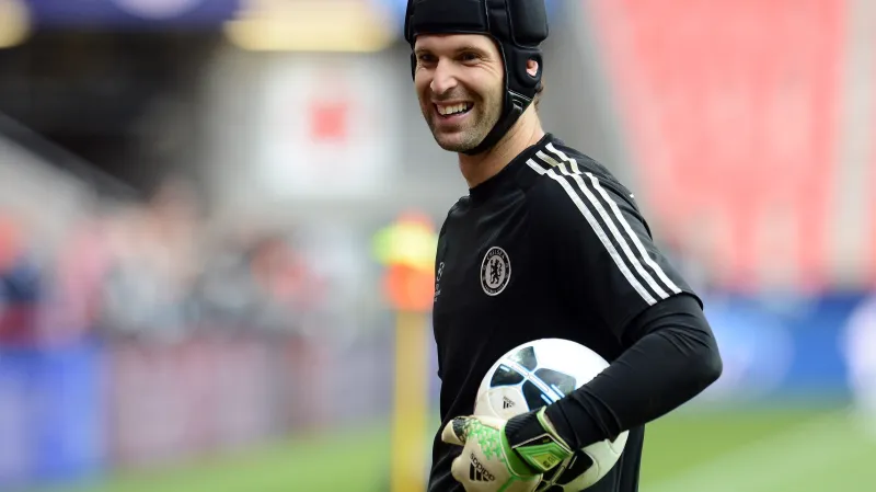 Petr Čech byl na tréninku před Superpohárem dobře naladěn