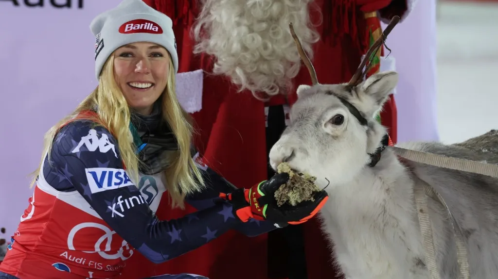 Mikaela Shiffrinová se sobem