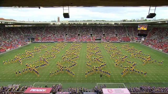 Hromadné skladby uzavřely XVII. všesokolský slet