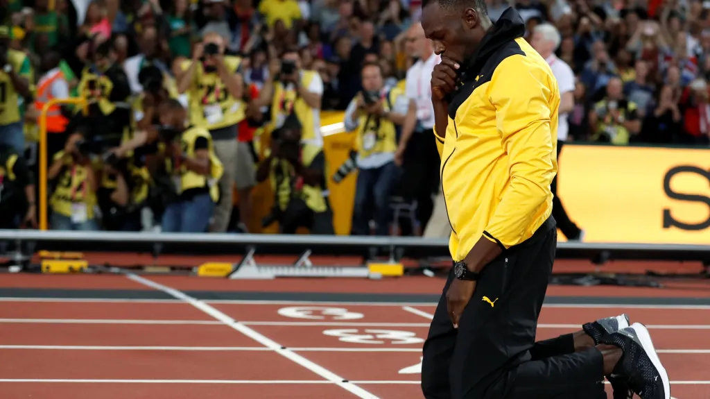 Usain Bolt se loučí s londýnským stadionem