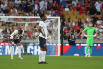 Zklamaní fotbalisté Anglie