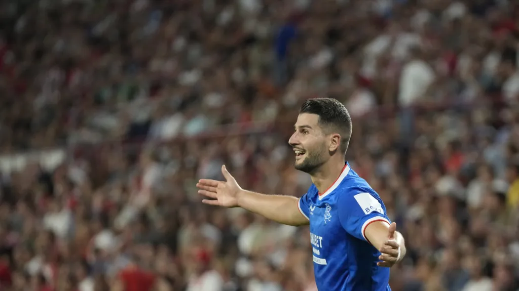 Colak se raduje z postupového gólu Rangers