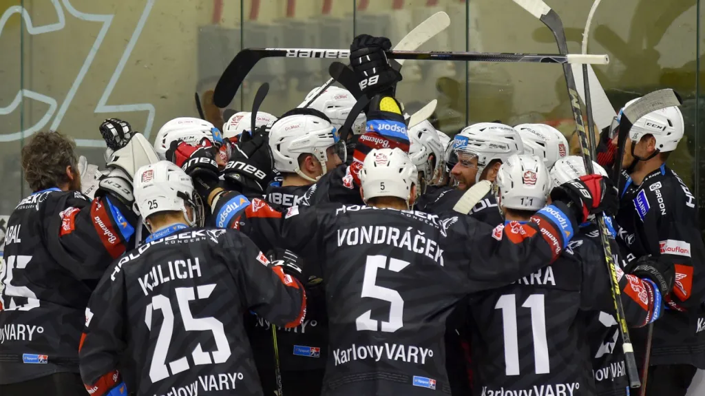 Radost hokejistů Karlových Varů