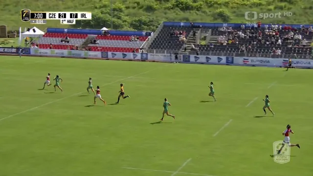 Rozhodující pětka Riegertové v utkání Česko – Irsko
