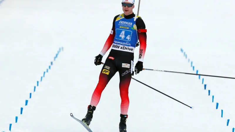 Sestřih štafetového závodu mužů v Ruhpoldingu