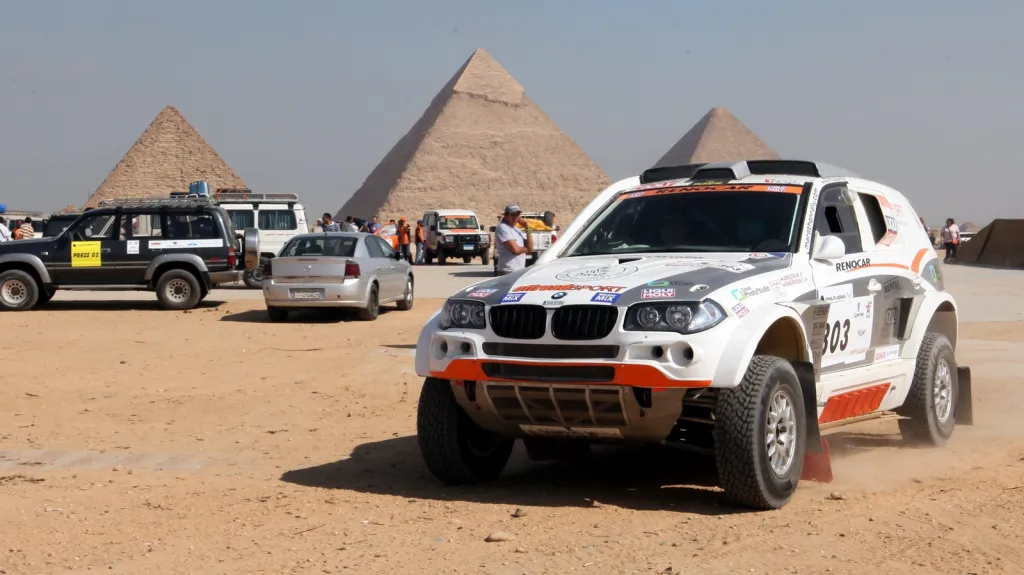 Český jezdec Miroslav Zapletal na Rallye faraonů