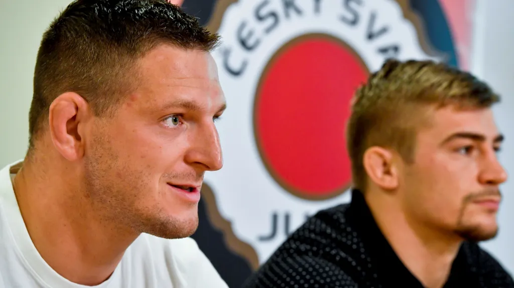 Judisté Lukáš Krpálek a Davidem Klammertem