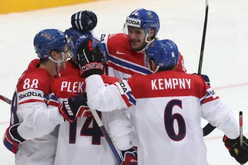Radost českých hokejistů