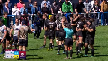 Závěr utkání Říčany – Smíchov