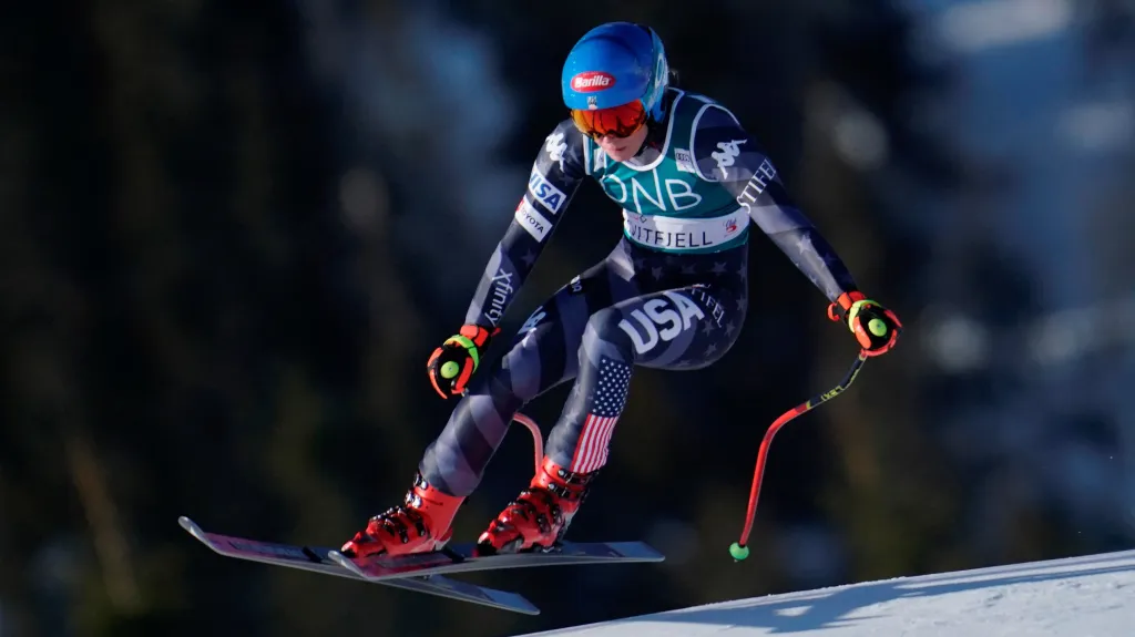 Mikaela Shiffrinová ve sjezdu SP v Kvitfjellu