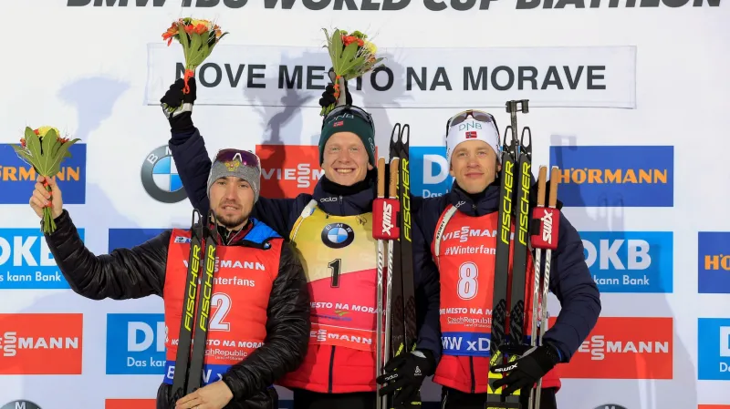 Sestřih stíhacího závodu SP biatlonistů v Novém Městě na Moravě