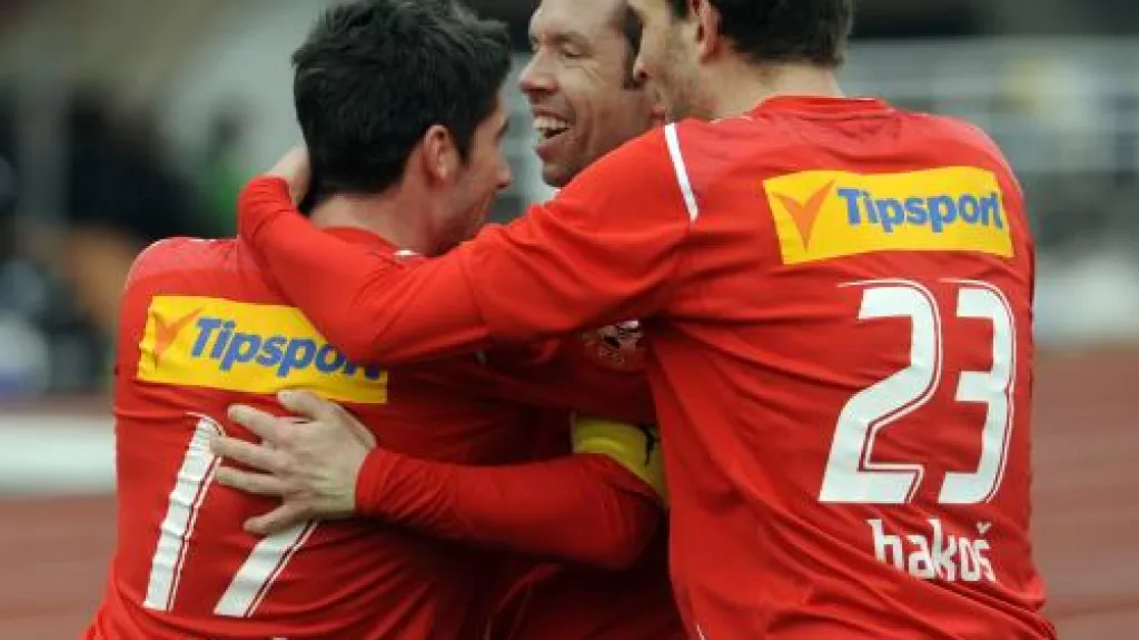 Radost hráčů Plzně