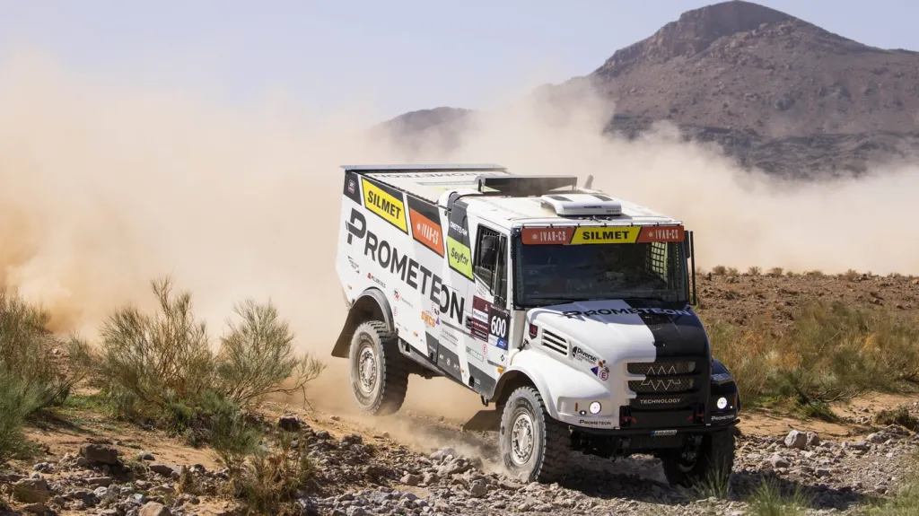 Kamion Martina Macíka na Marocké rallye