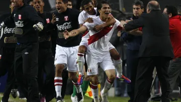 Radost hráčů Peru