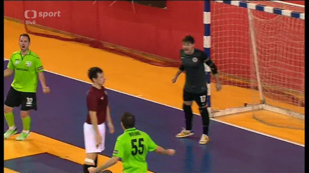 Sestřih futsalového utkání Sparta - Teplice