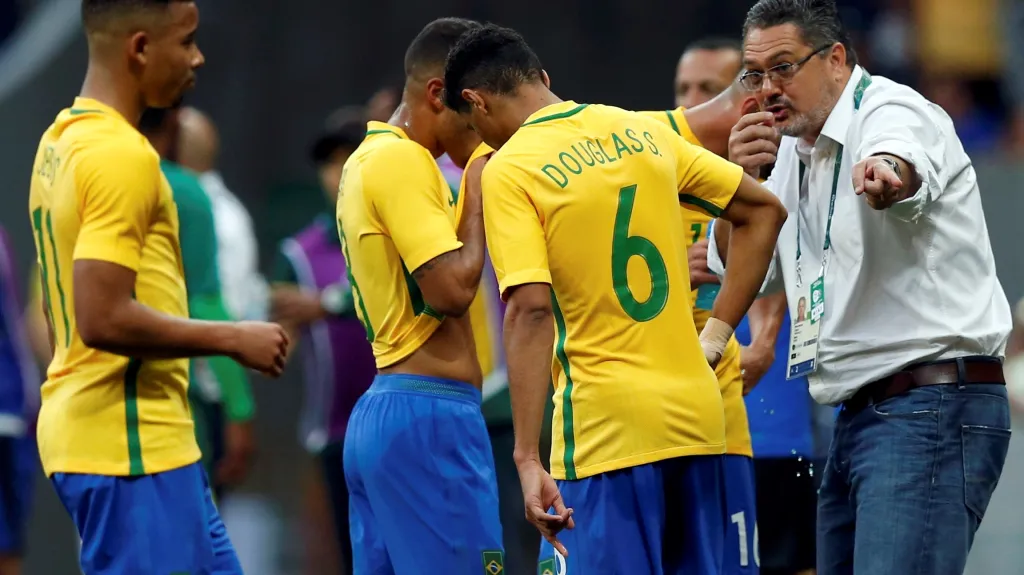 Fotbalisté Brazílie během olympijského turnaje