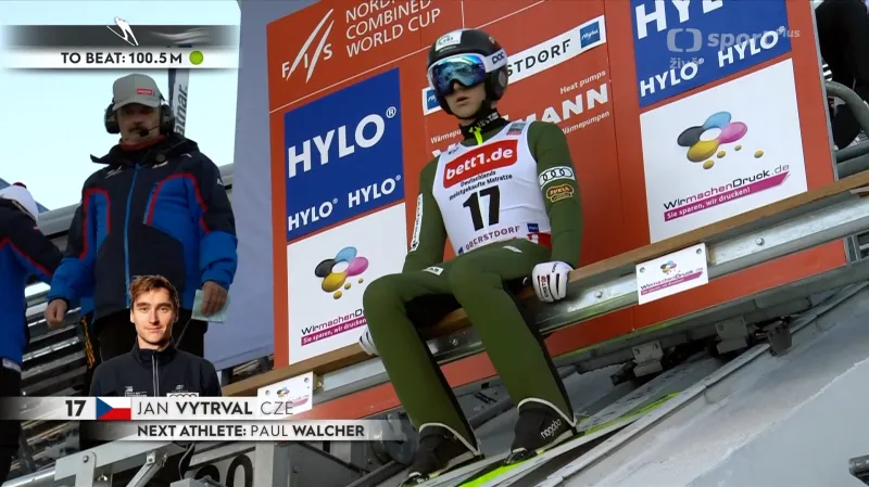 Skok Jana Vytrvala na středním můstku