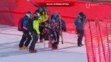 Pád Mikaely Shiffrinové v Cortině d'Ampezzo