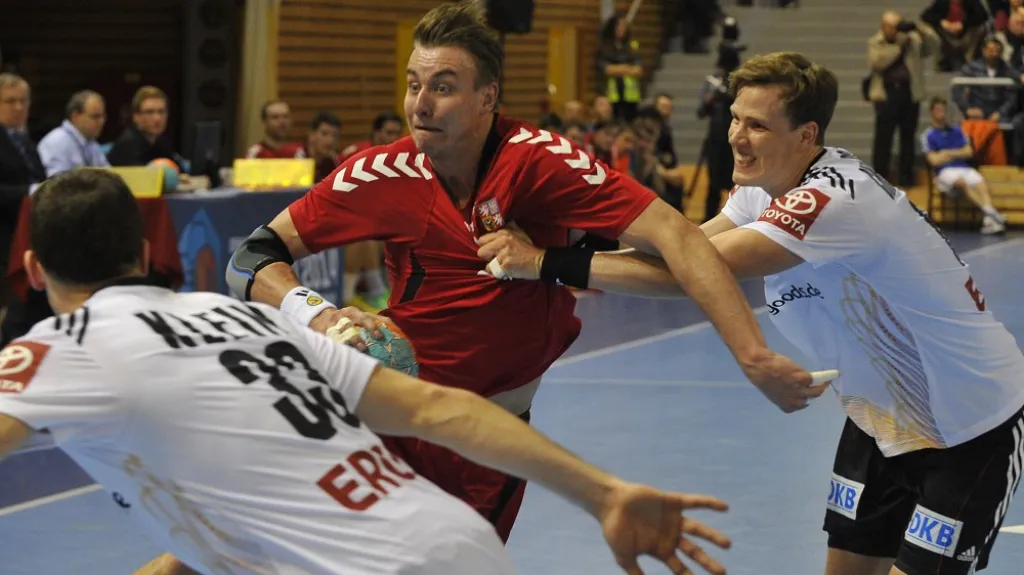 Filip Jícha v utkání s Německem