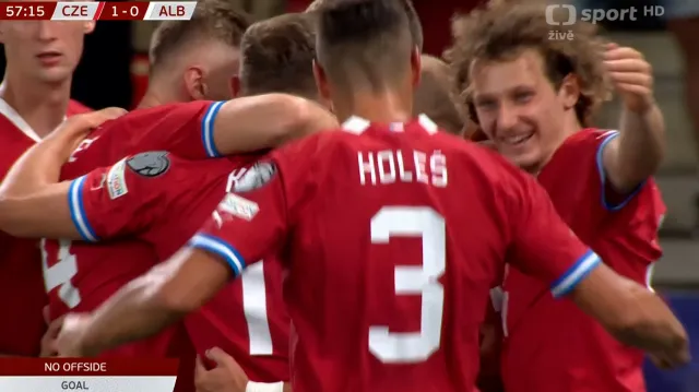 Gól v utkání Česko – Albánie: Černý – 1:0 (56. min.)