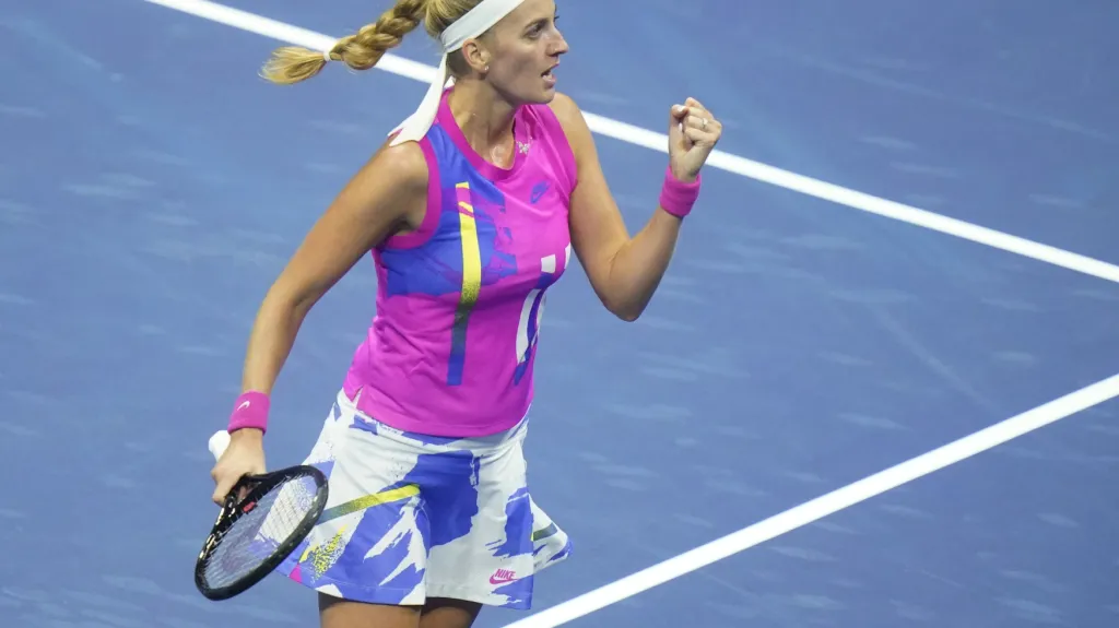 Petra Kvitová prochází US Open bez ztráty setu