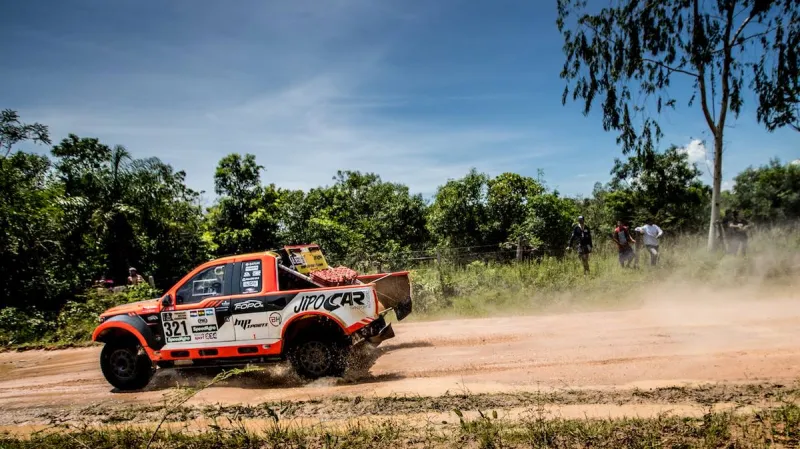 Martin Prokop na trati dakarské rallye