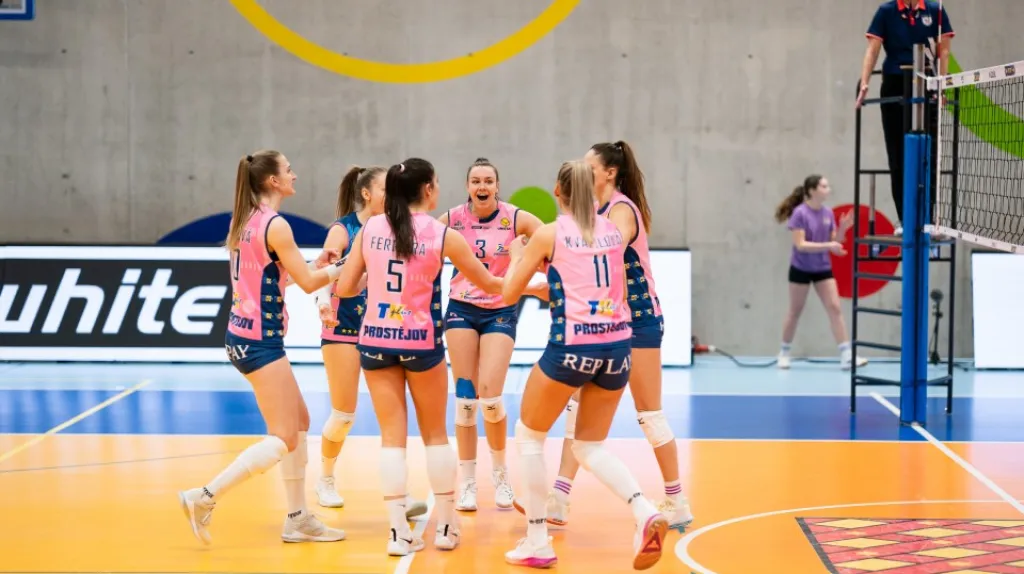 Radost volejbalistek Prostějova