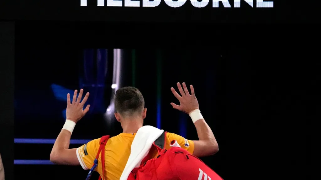 Jiří Lehečka se loučí s Australian Open
