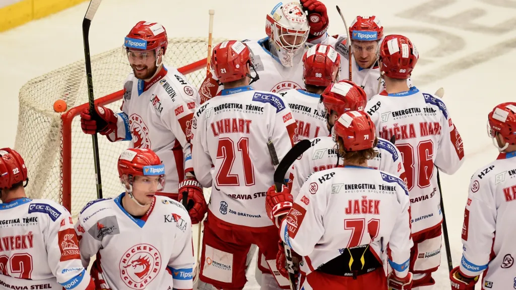 Slavící hokejisté Třince