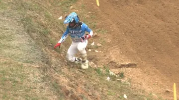 Pro Jakuba Terešáka skončila po pádu sezona MČR v motokrosu