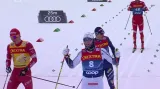Závěr mužského finále sprintu na TdS ve Val di Fiemme
