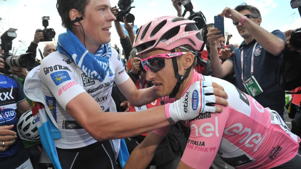 Bob Jungels (vlevo) s Gianlucou Brambillou