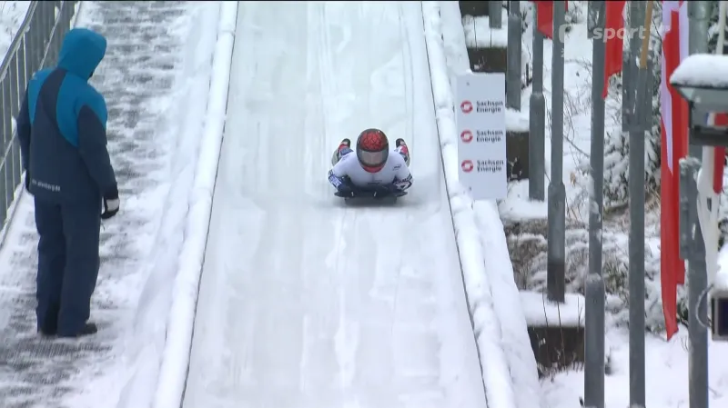 Jízda Anny Fernstädtové v Altenbergu