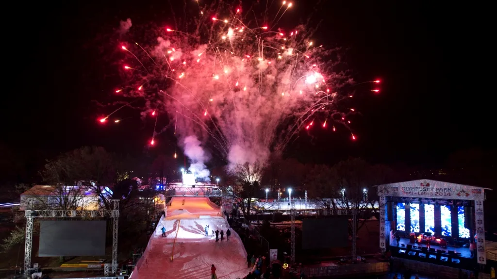 Slavnostní otevření Olympijského parku na Letné