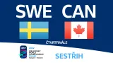Sestřih čtvrtfinále Švédsko - Kanada