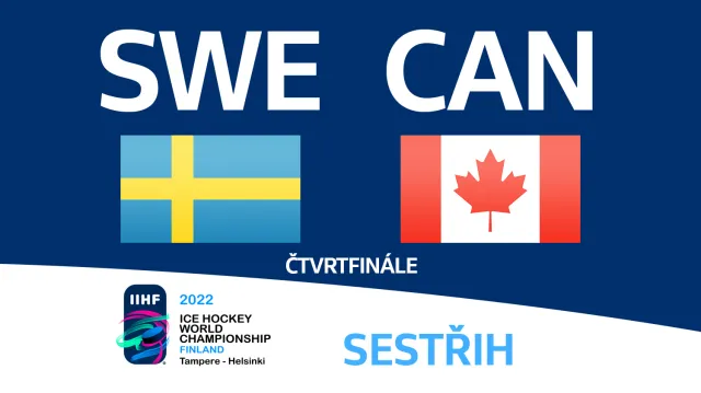 Sestřih čtvrtfinále Švédsko - Kanada