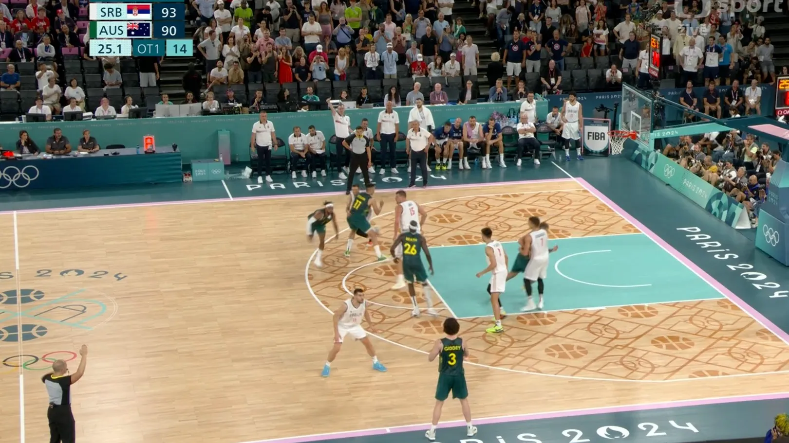 Sestřih strhujícího závěru čtvrtfinále basketbalistů Srbsko – Austrálie