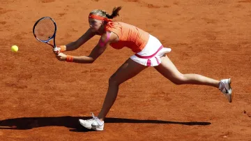 Petra Kvitová na pařížské antuce