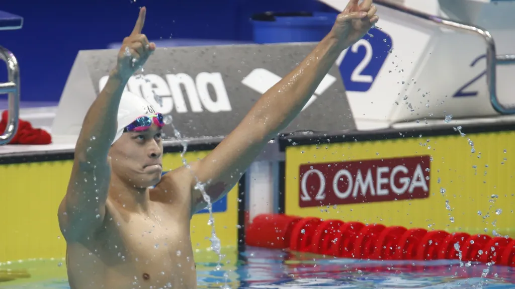 Čínský plavec Sun Jang 