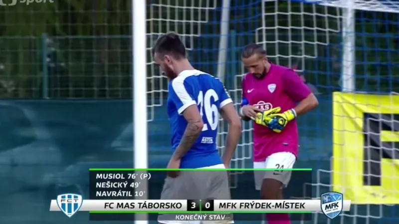 Sestřih utkání Táborsko - Frýdek-Místek