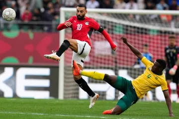 Mohamed Salah z Egypta v akci