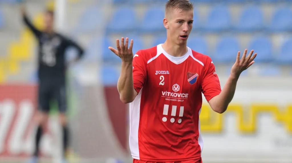Jan Baránek v dresu Baníku Ostrava