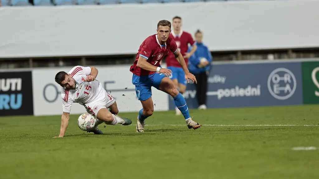 Daniel Fila v dresu české reprezentace do 21 let